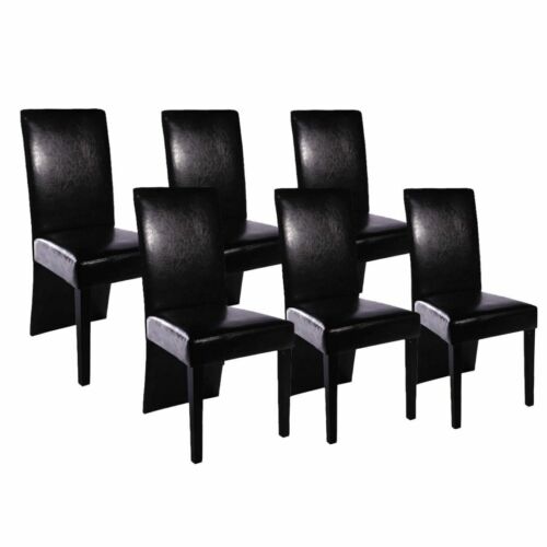 Esszimmerstühle 6 Stk Kunstleder Hochlehner Stuhlgruppe Küchenstuhl Landhaus DHL 