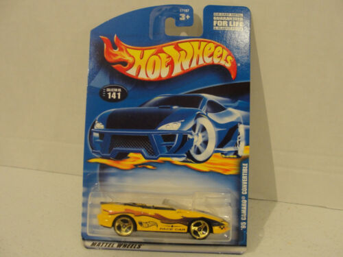Details about  / 2000 Hot Wheels Collector No #141 /'95 CAMARO CONVERTIBLE Yellow w//Gold 3 Spoke