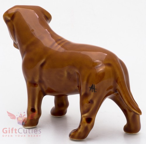 Porcelain Figurine of the Dogue de Bordeaux Mastiff dog