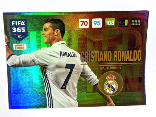 Cristiano Ronaldo panini adrenalyn XL XXL FIFA 365 Real Madrid 2017