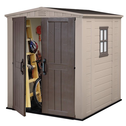 Keter box casetta in resina da giardino 178x195.5x208cm factor 6x6 k209872