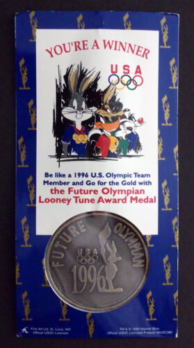 Looney Tune Award Medal Future Olympian Olympic Kid/'s medal BUGS BUNNY