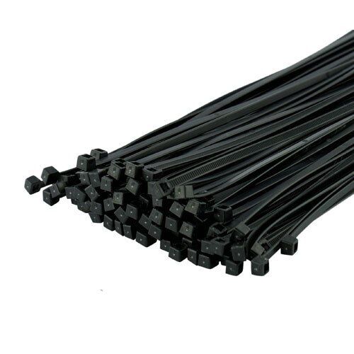 Qualité Câble Cravate 100 mm x 2.5 mm taille 500 x attaches de câbles en Nylon Zip Tie Wraps Noir 