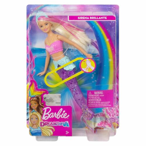 Barbie dreamtopia Sparkle Lights Mermaid Doll avec Natation Motion /& Light