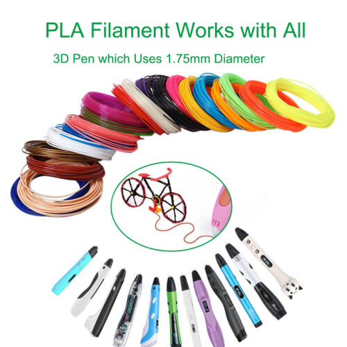 5M 3D Pen Filament ABS/PLA 1.75mm Plastic Rubber Printing Filaments 10Colors 