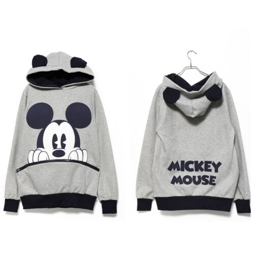 Women Lady Cartoon Mickey Mouse Hoodie Sweatshirt Coat Long Sleeve Pullover Tops