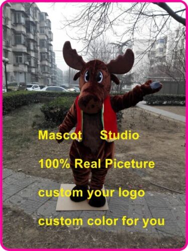 Details about   Halloween Adult Reindeer Mascot Costume Suit Cosplay Party Game Dress Outfit 