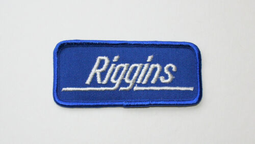 Vintage Riggins Oil & Gas Station Regional Service Company Patch New NOS 1980s 