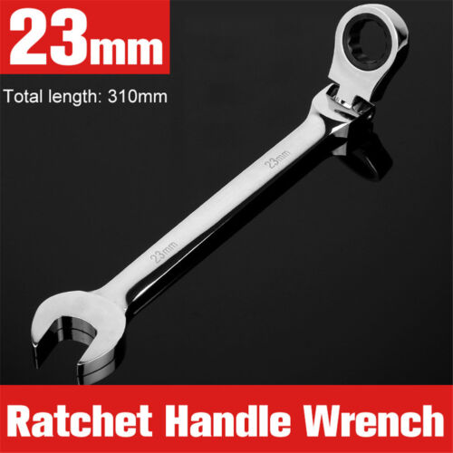 6/32mm Metric Ratcheting Wrench Set 72-Tooth  Flexible End Open Repair Hand Tool 