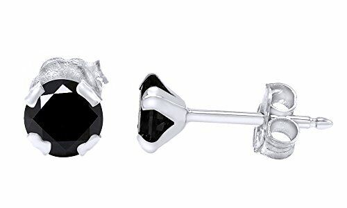Details about   0.40 CTTW 10K Solid Gold Round Cut Black Moissanite Stud Earrings $199 