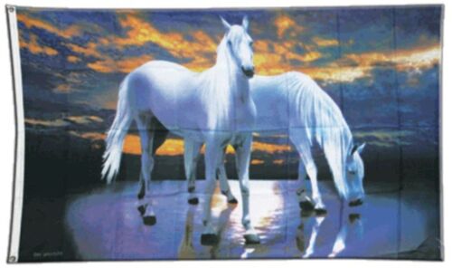 Fahne Pferde Flagge Pony Hissflagge 90x150cm 