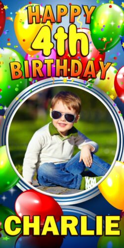 Personalised Large Birthday Door Poster Banner N37 ANY AGE Boys Girls