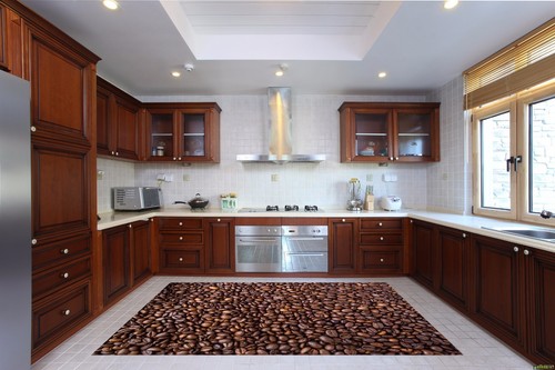 3D Coffee Beans 2 Kitchen Mat Floor Murals Wall Print Wall Deco AJ WALLPAPER AU