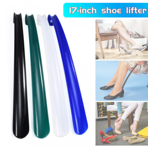 43cm Long Handle Shoehorn Shoe Horn Lifter Disability Aid Stick Durable Flexible
