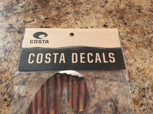 Costa Del Mar Costa Logo Decal-Large Redfish New In Package Free Shipping
