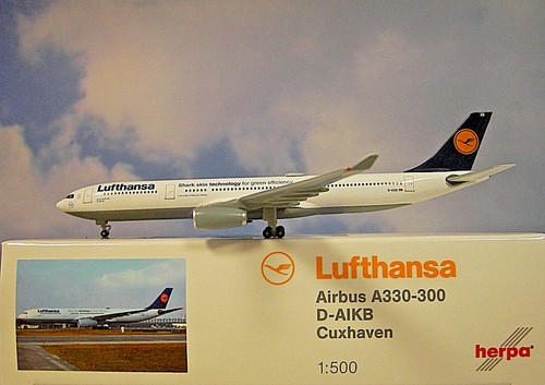 Herpa Wings 1:500 Airbus A330-300 Lufthansa D-AIKB 514965-003 Modellairport500