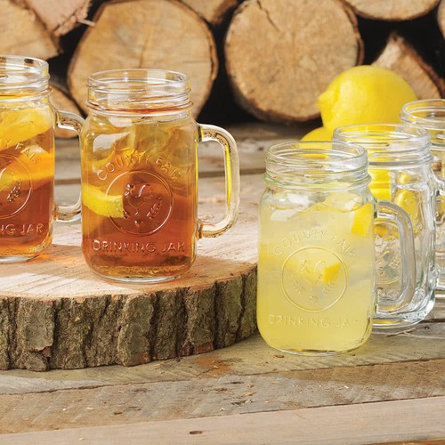 24-16 OZ COUNTY FAIR OLD FASHION DRINKING MASON W//HANDLE