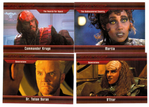 Details about  / 2011 STAR TREK MOVIES HEROES /& VILLIANS 54-CARD SET NUMBERED TO 550
