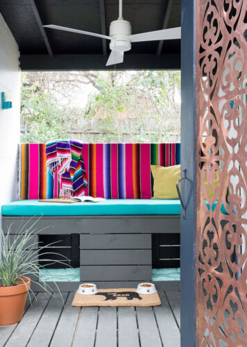Picnic Hot Rod Blanket Rug Mexican Sarape Royal Blue Tablecloth Throw Mat