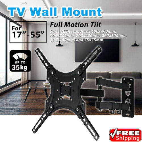 J TV Wall Bracket Vesa Corner Mount Tilt Swivel for LCD LED OLED 26 32 42 50 55