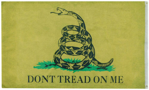 Gadsden Don/'t Tread On Me Vintage Woven Poly Nylon Double Sided 3x5 3/'x5/' Flag