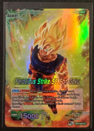 Ferocious Strike SS Son GokuBT10-060 UCGreenFoilDragonball Super