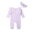 Headband Outfits Newborn Baby Girl Clothes Long Pants Jumpsuit Romper Bodysuit