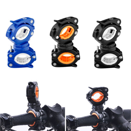 360° Cycle Bicycle Light Lamp Torch LED Flashlight Mount Bracket Holder ClipZJA