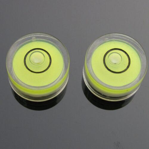 Bullseye Mini niveau /à bulle rond en acrylique Blanc 10 mm x 6 mm