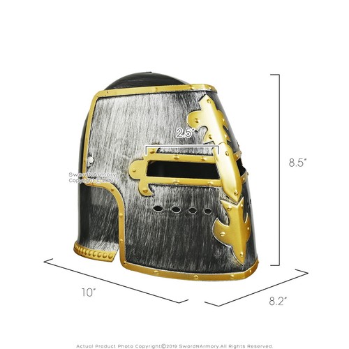 Halloween Medieval Knight Helmet Kid Teen Costume Party Props Accessory Type 1