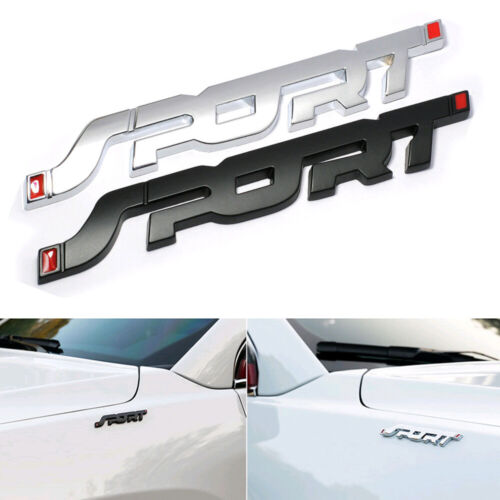 1x Car 3D SPORT Logo Metal Emblem Badge Sticker Trunk Fender Decal Universal