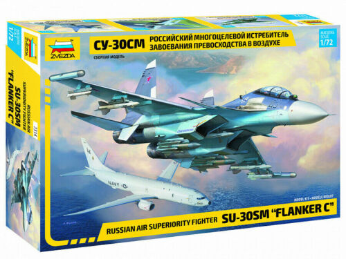 Zvezda 7314 Russian Air Superiority Fighter SU-30SM /"Flanker C/" 1//72