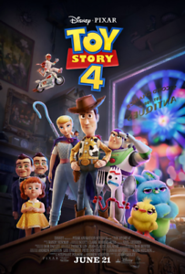 Toy Story 4 Josh Cooley Final Movie Poster Art Print 13x20/" 24x36/" 27x40/"
