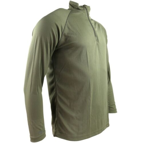 ARMY OPERATORS TACTICAL MESH TOP MENS S-3XL 1/4 ZIP WICKING STRETCH T-SHIRT 