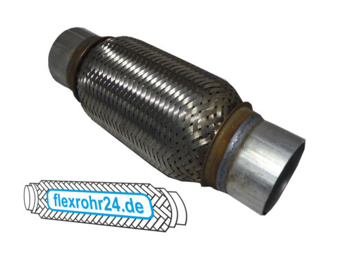 Flexrohr Flexstück flexibles Auspuffinterlock 50x280//345 mm mit Anschlussrohr