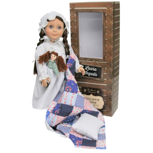 Pillow Cap Blanket Little House LAURA INGALLS 18 INCH DOLL with Nightgown