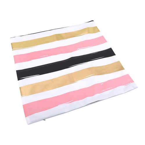 Cotton Pillowcase Bronzing Bedroom Easy To Wash 1pc Length 45cm Cushion Cover HY