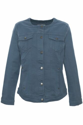 Sheego Jeansjacke short Jacket Ladies Denim plus Size Blue Size 42 44 48 