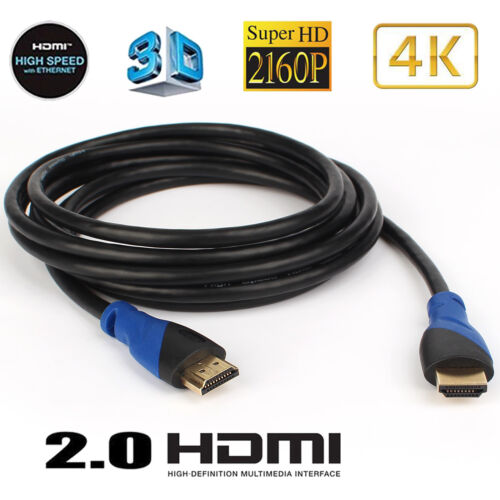 Ultra Speed 4K HDMI Cable 2.0b Pure 2160P 3D ARC CL3 For HDTV LOT Heavy Duty