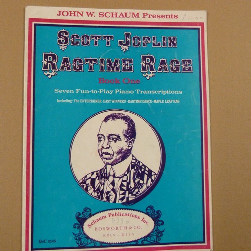 piano SCOTT JOPLIN Ragtime Rage Book 1