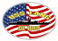 Sticker Military USN U S Navy USS LANG FF 1060 DE 1060 Oval Decal