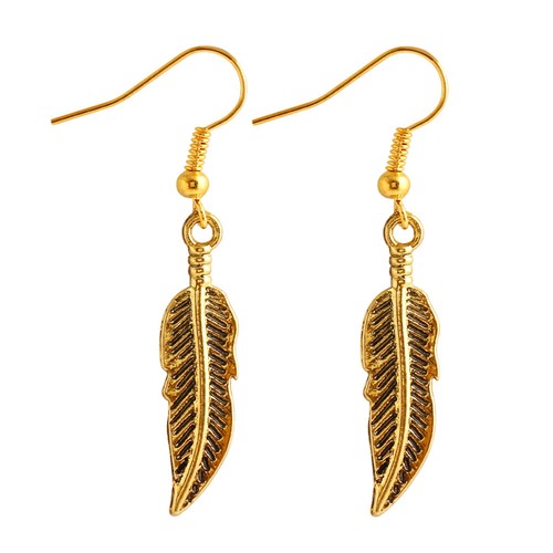 Femme Boucle Oreille Dangle Bijoux Longue Pendante Vintage Feuille Rétro Cadeaux