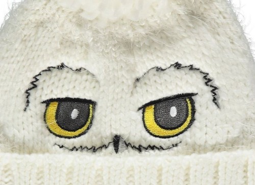 Harry Potter Edvige Crema Foderato in Pile Bobble Cappello età 4-12 anni