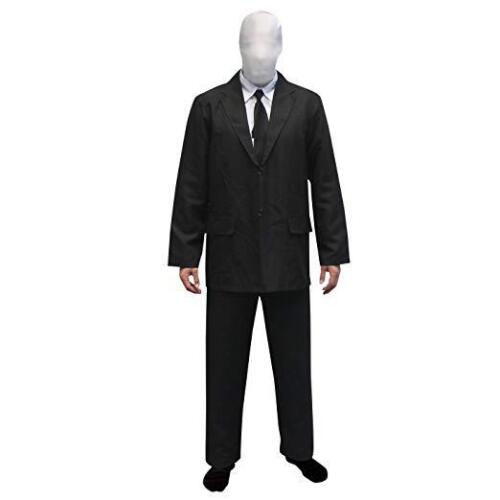 Morphsuits Halloween Costume Size Large Black and White Body Suit NEW Slenderman