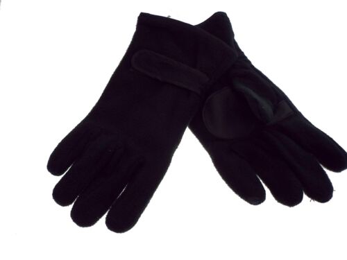 taille unique 100% polyester 1 paire de gant homme polaire noir 
