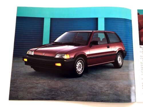 1986 Honda 20-page Original Car Sales Brochure Civic CRX Si Accord Prelude