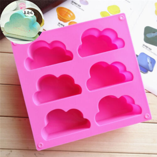 Cloud Mold Chocolate Baking Ice Cube 3D Cake Jelly Mousse Tray Soap Wax Mould 
