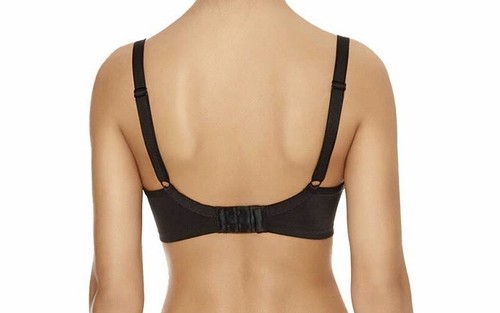 Freya Deco Bra Black Size 34D Wire Free Padded Plunge T-Shirt 4231 New