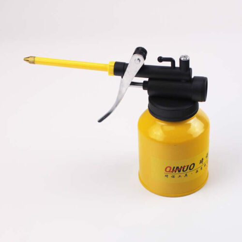 300ml High Pressure Pump Oiler Mini Oil Can Grease Gun Hose Injector Lubricants 