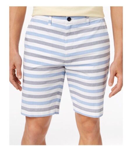 New $65 Men's Tommy Hilfiger 9" Newman Blue Striped Shorts Size 33 34 & 36 
